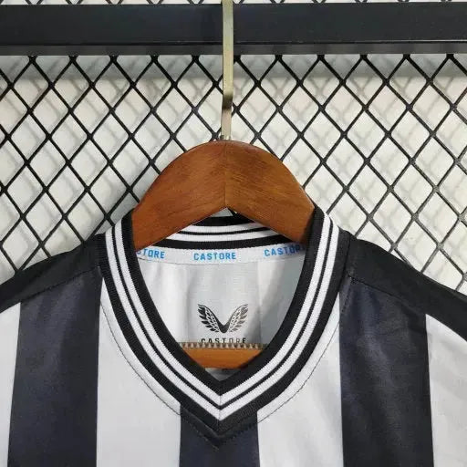 Camisa Newcastle United Home 23/24 - Torcedor Infantil Preta e Branca - Netmantos