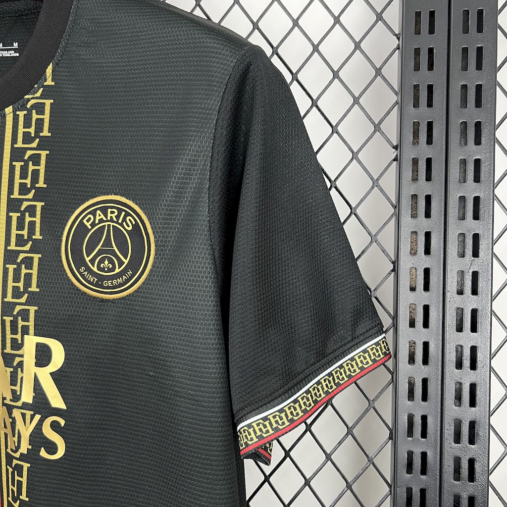 Camisa PSG Edição Especial 25/26 - Torcedor Masculina Preta e Dourada
