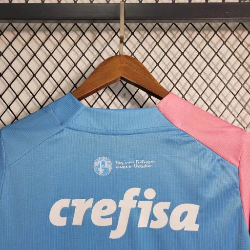 Camisa Palmeiras Edição Comemorativa 23/24 - Torcedor Masculina Azul e Rosa - Netmantos