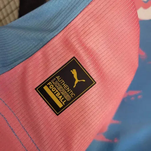 Camisa Palmeiras Edição Comemorativa 23/24 - Torcedor Masculina Azul e Rosa - Netmantos