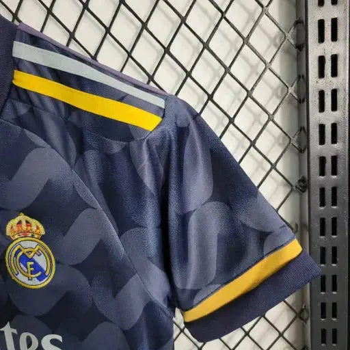 Camisa Real Madrid Away 23/24 - Torcedor Infantil Preta - Netmantos