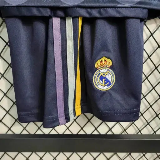 Camisa Real Madrid Away 23/24 - Torcedor Infantil Preta - Netmantos