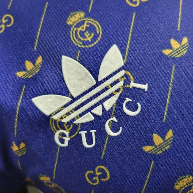 Camisa Real Madrid Edição Especial Gucci 24/25 - Jogador Masculina Roxa - Netmantos