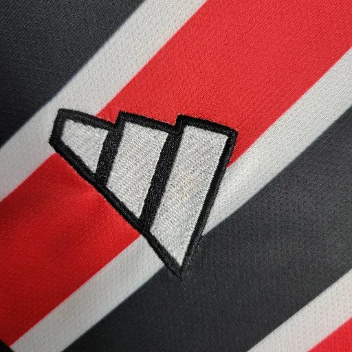 Camisa São Paulo Away 23/24 - Torcedor Infantil Preta e Vermelha - Netmantos