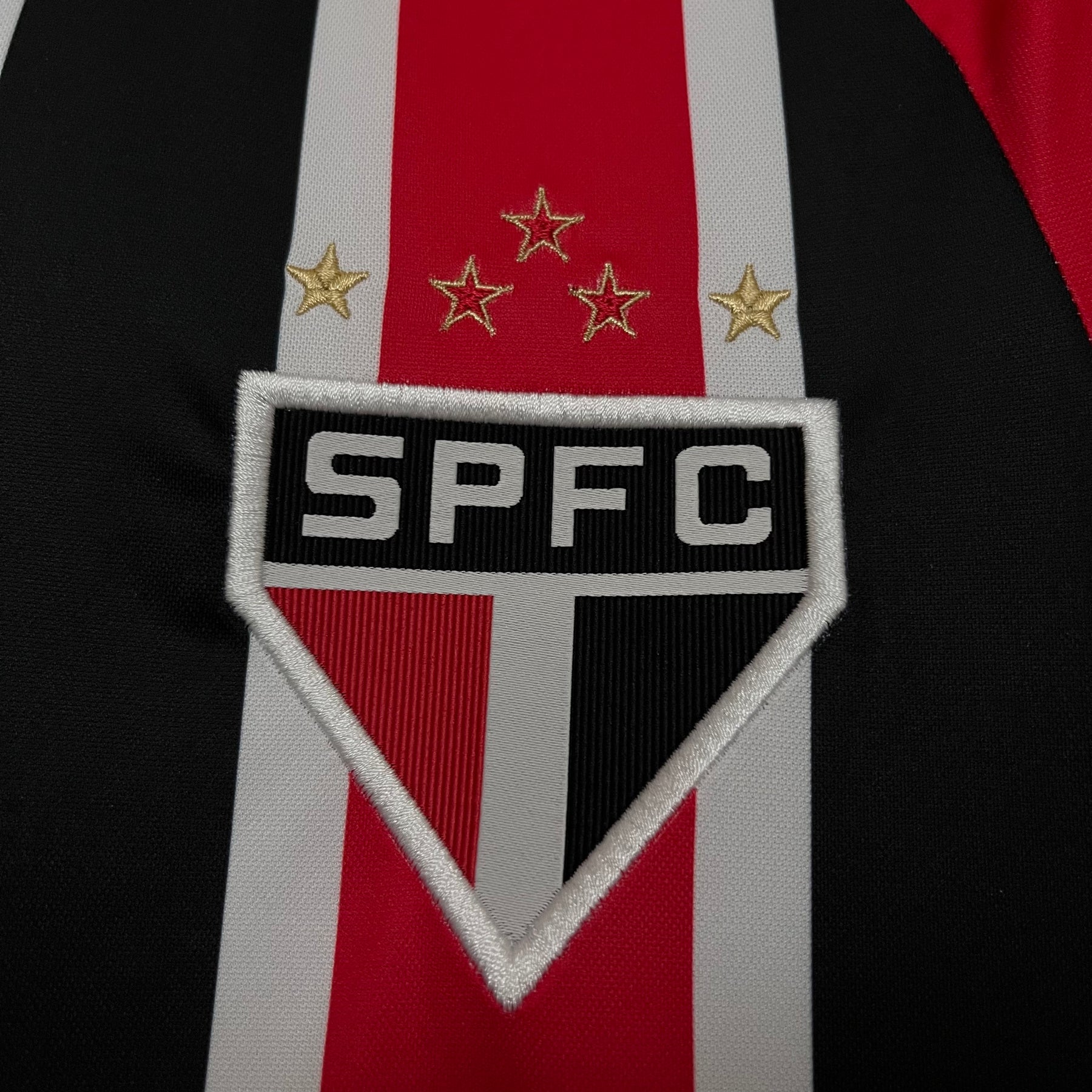 Camisa São Paulo Away 25/26 - Torcedor Masculina Vermelha + Patrocínios