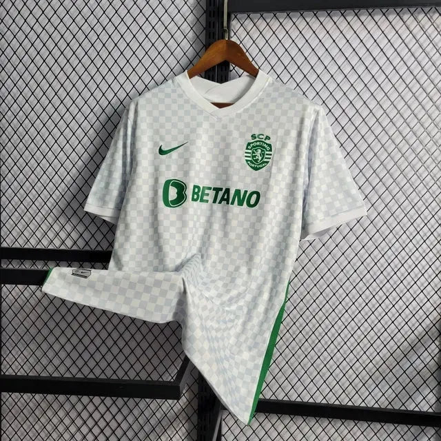 Camisa Sporting Away 22/23 - Torcedor Masculina Branca - Netmantos
