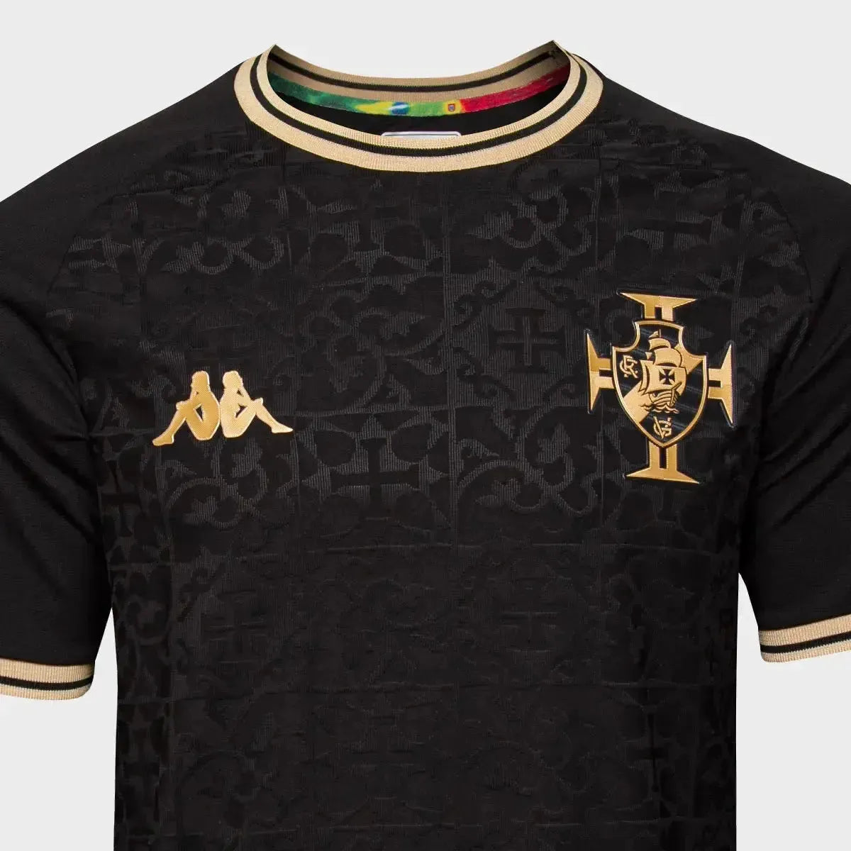 Camisa Vasco Goleiro 22/23 - Torcedor Masculina Preta e Dourada - Netmantos