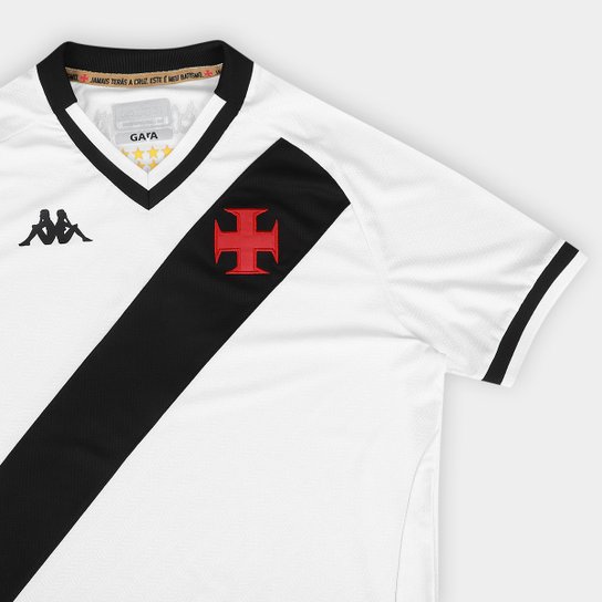Camisa Vasco Home 25/26 - Torcedor Feminina Branca Sou Vascaíno