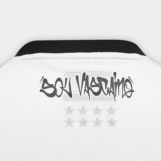 Camisa Vasco Home 25/26 - Torcedor Feminina Branca Sou Vascaíno