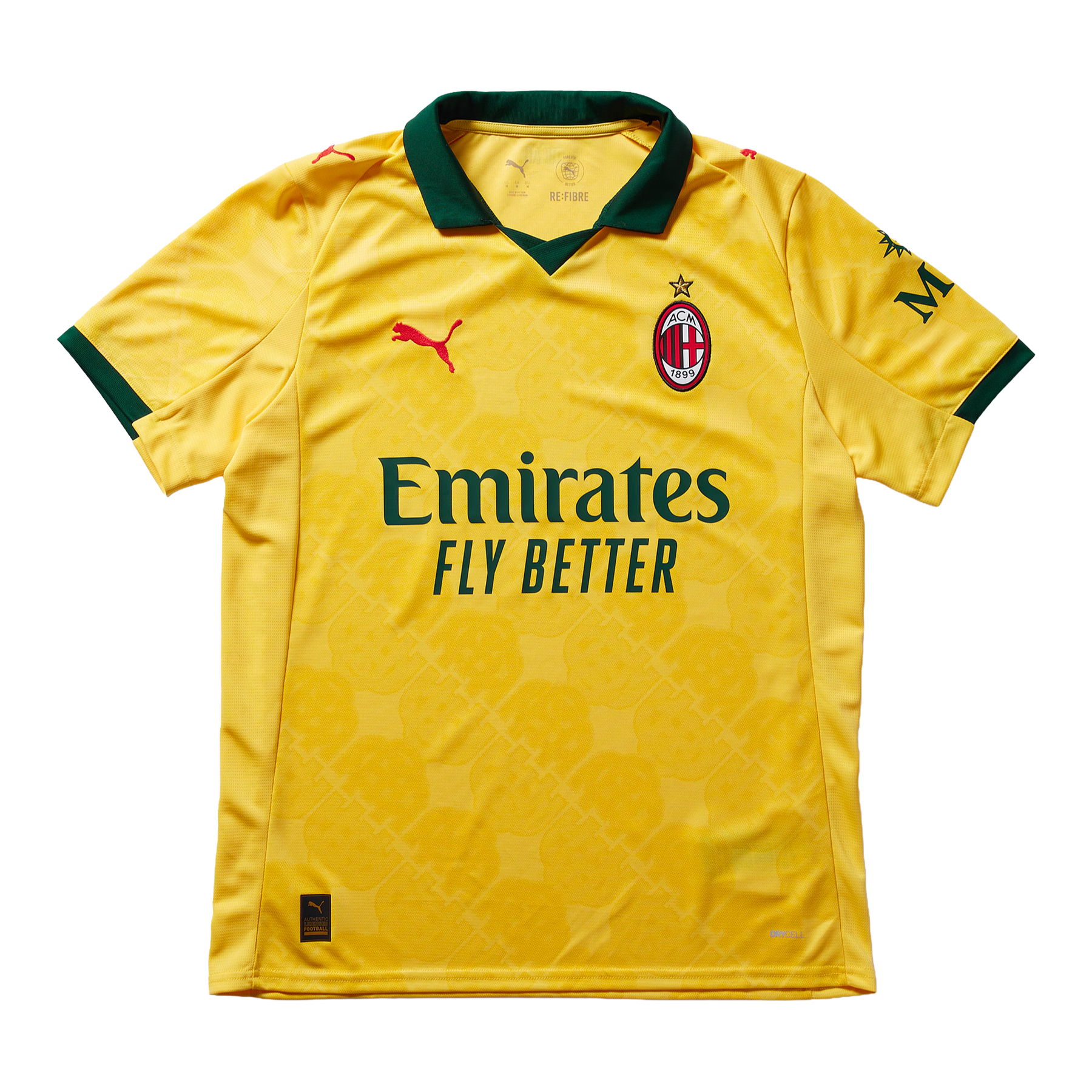Camisa AC Milan Third Away 25/26 - Torcedor Masculina Amarela