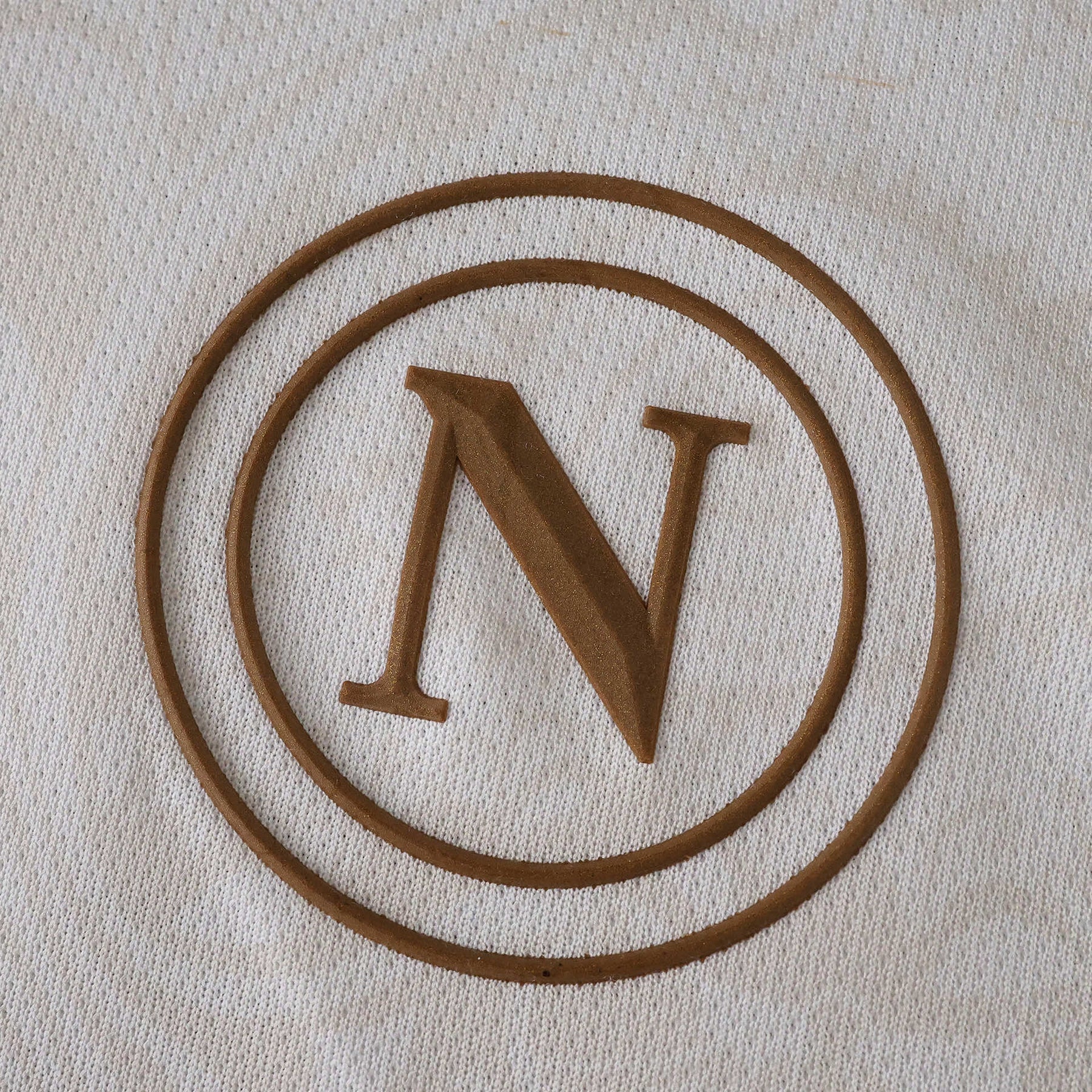 Camisa Napoli Away 25/26 - Torcedor Masculina Branca Dourada