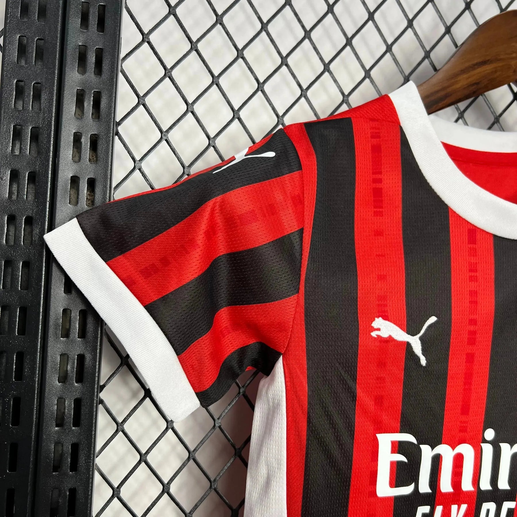 Camisa AC Milan Home 24/25 - Torcedor Infantil Vermelha - Netmantos