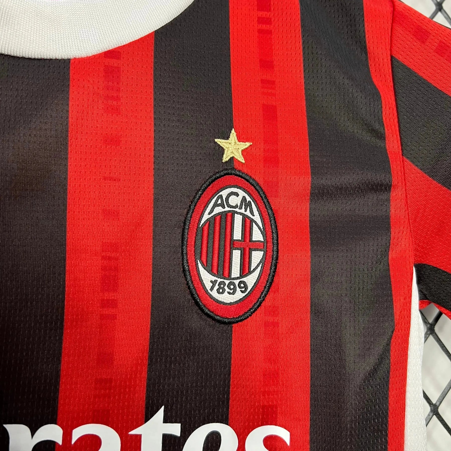 Camisa AC Milan Home 24/25 - Torcedor Infantil Vermelha - Netmantos