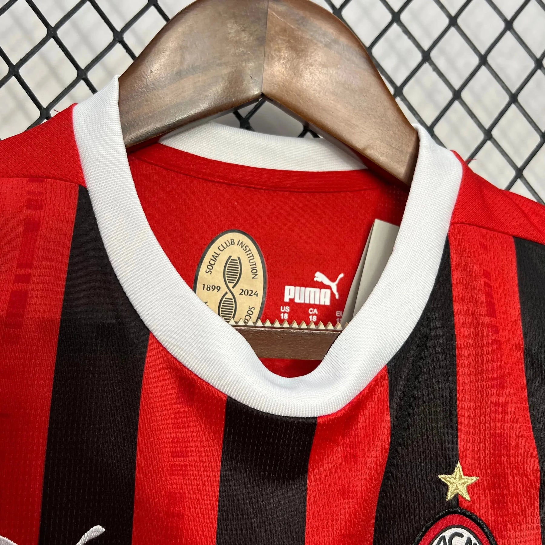 Camisa AC Milan Home 24/25 - Torcedor Infantil Vermelha - Netmantos