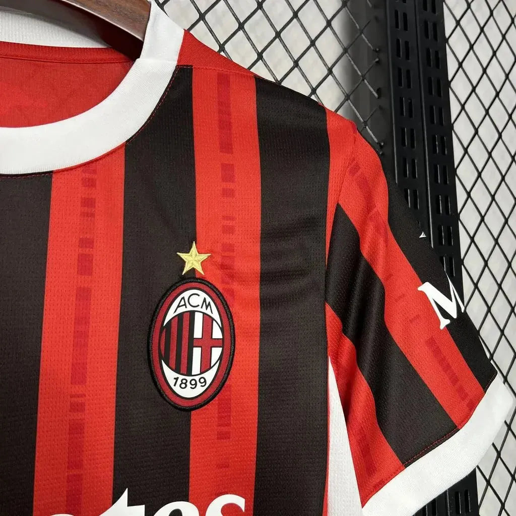 Camisa AC Milan Home 24/25 - Torcedor Masculina Vermelha - Netmantos