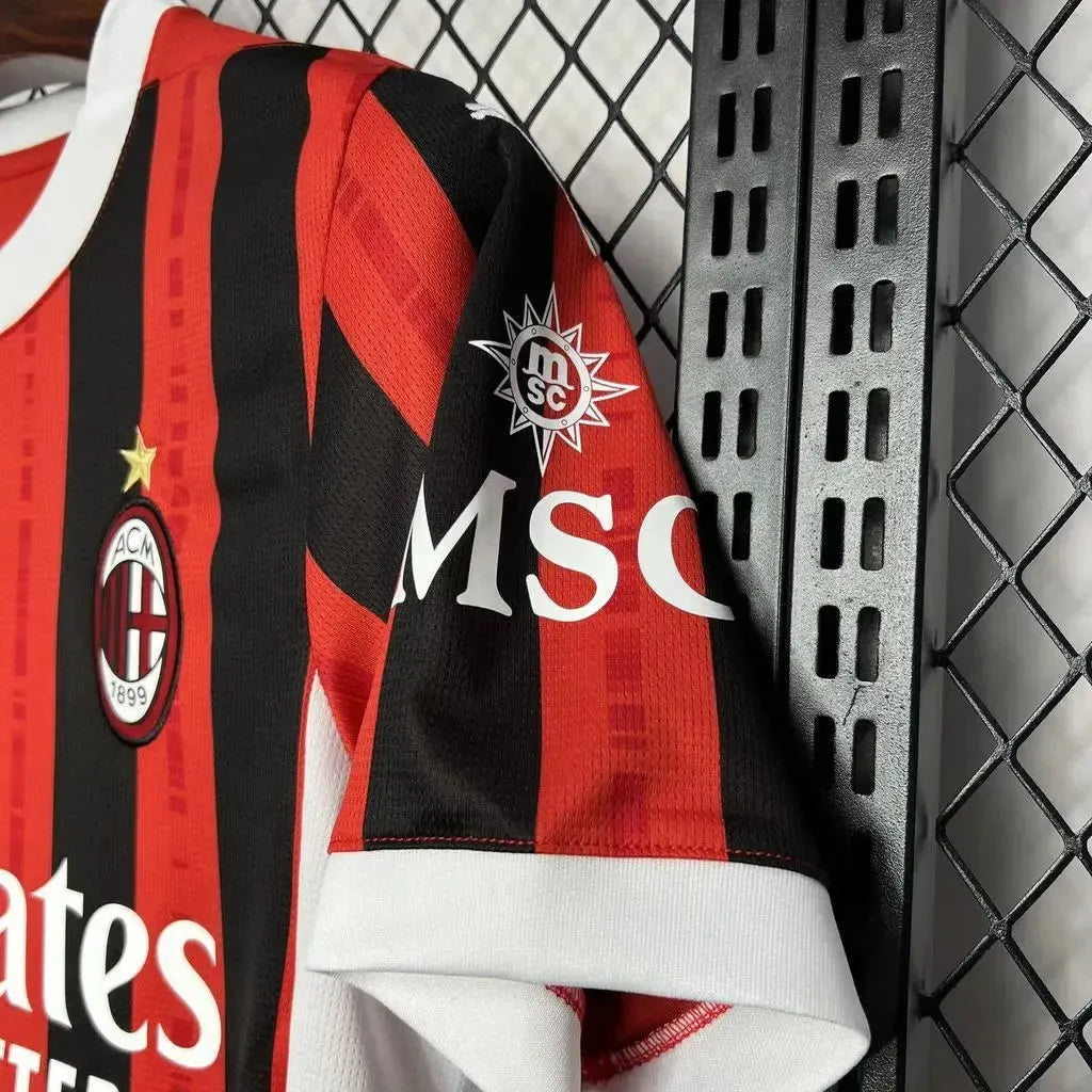 Camisa AC Milan Home 24/25 - Torcedor Masculina Vermelha - Netmantos