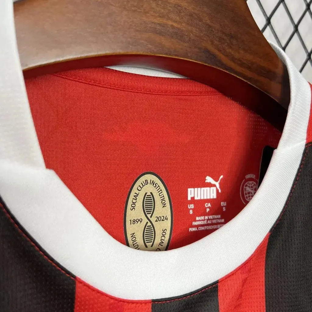 Camisa AC Milan Home 24/25 - Torcedor Masculina Vermelha - Netmantos
