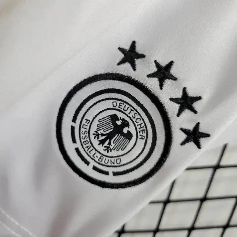 Camisa Alemanha Home 24/25 - Torcedor Infantil Branca e Laranja - Netmantos