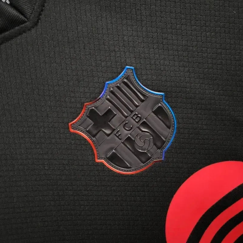 Camisa Barcelona Away 24/25 - Torcedor Infantil Preta - Netmantos
