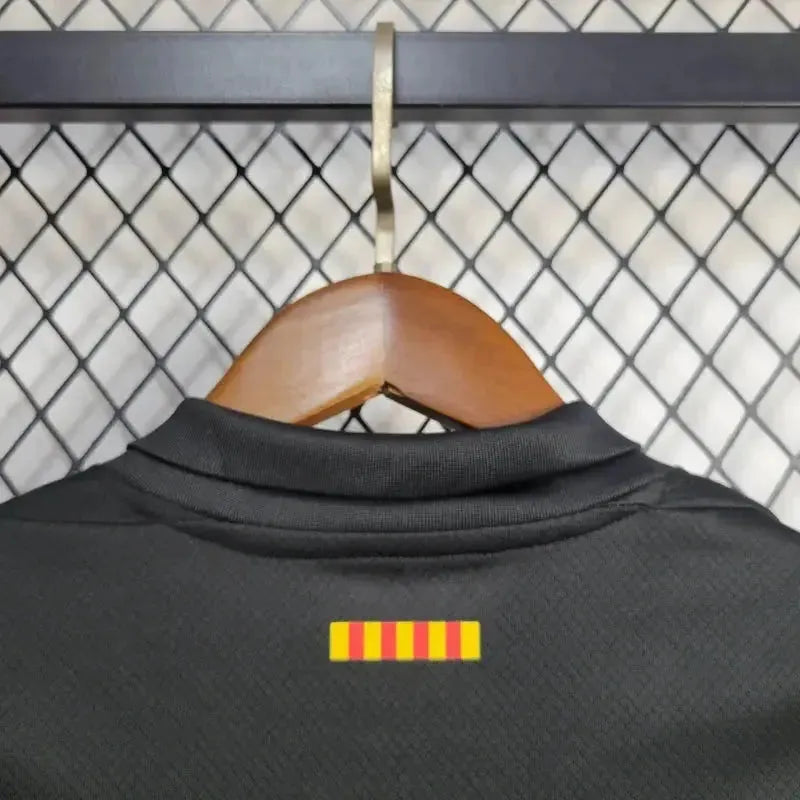 Camisa Barcelona Away 24/25 - Torcedor Infantil Preta - Netmantos