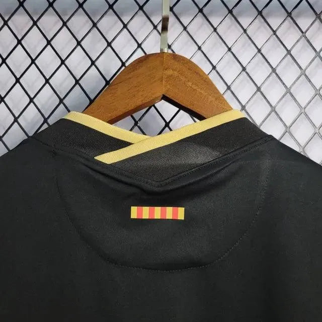 Camisa Barcelona Away Retrô 20/21 - Torcedor Masculina Preta - Netmantos