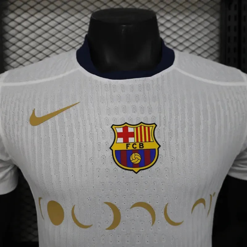 Camisa Barcelona COLDPLAY 25/26 - Jogador Masculina Branca - Netmantos
