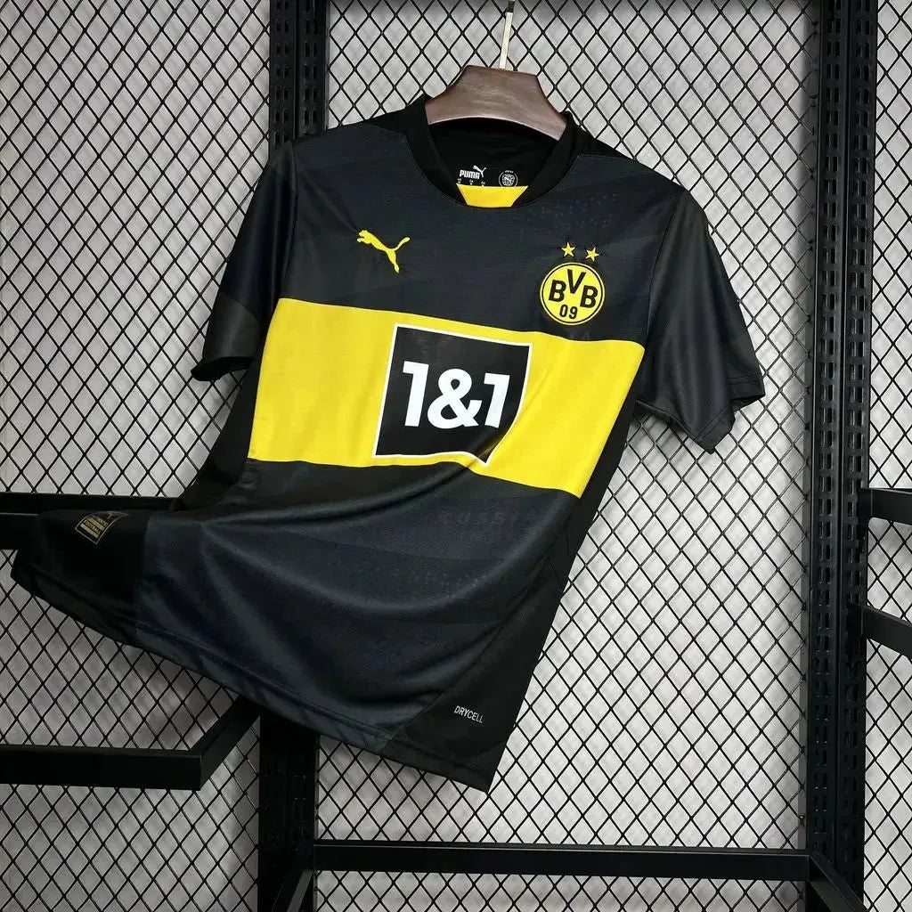 Camisa Borussia Dortmund Away 24/25 - Torcedor Masculina Preta - Netmantos