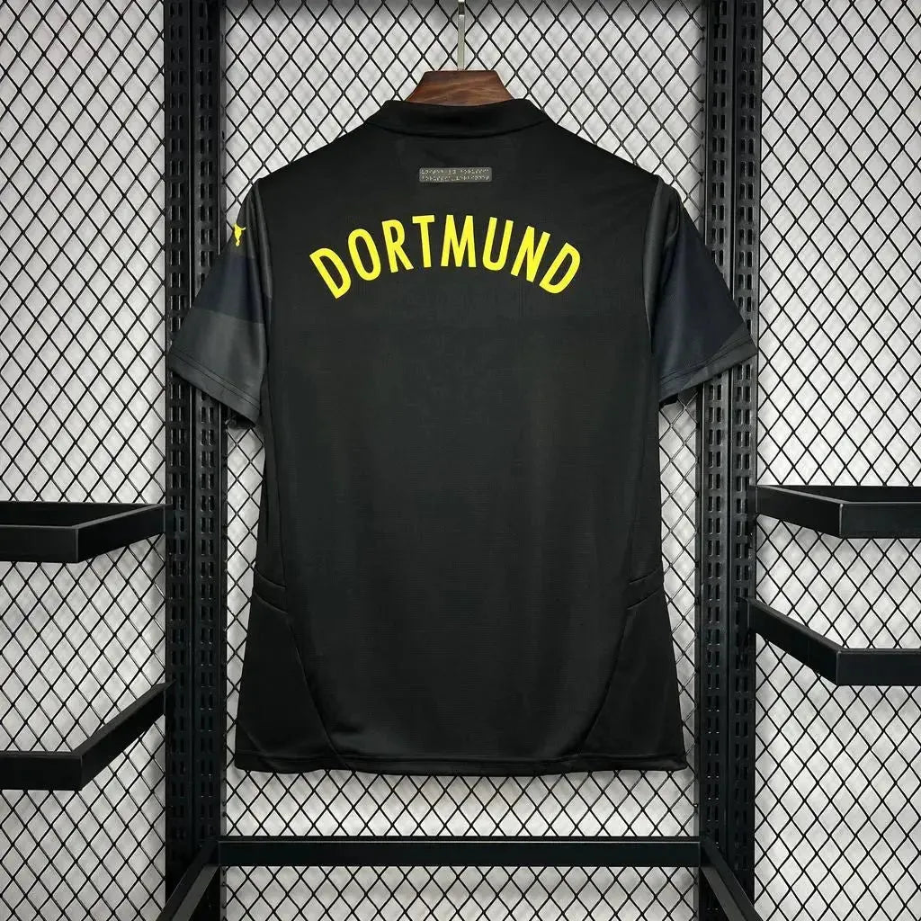 Camisa Borussia Dortmund Away 24/25 - Torcedor Masculina Preta - Netmantos
