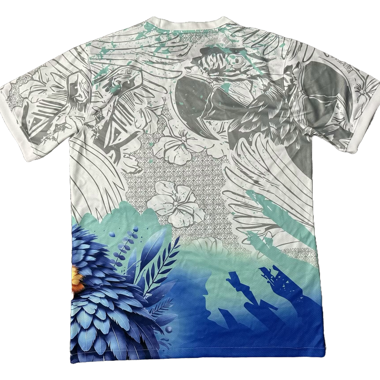 Camisa Brasil Arara Azul 25/26 - Torcedor Masculina Branca e Azul - Netmantos