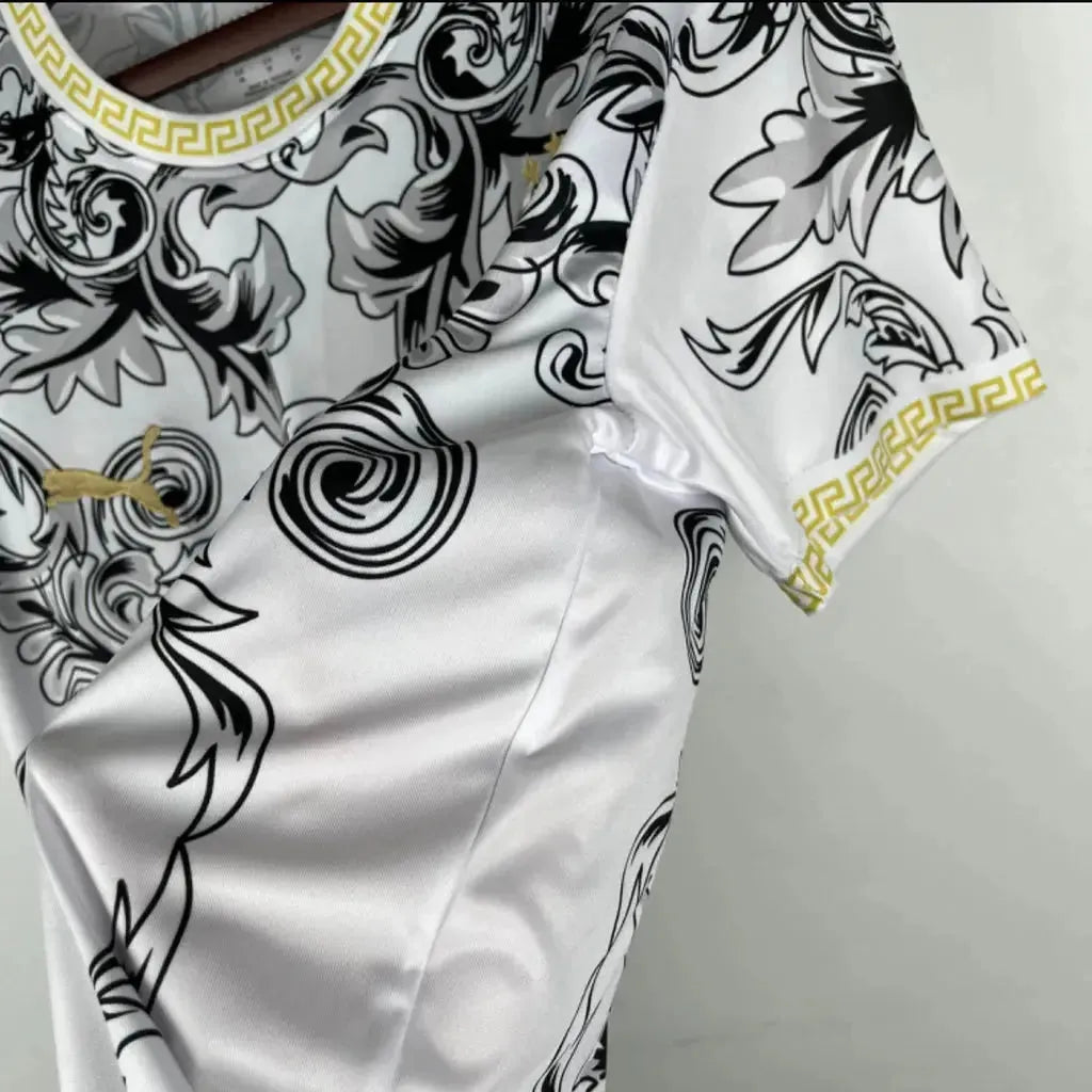 Camisa Itália x Versace 23/24- Torcedor Masculina Branca - Netmantos