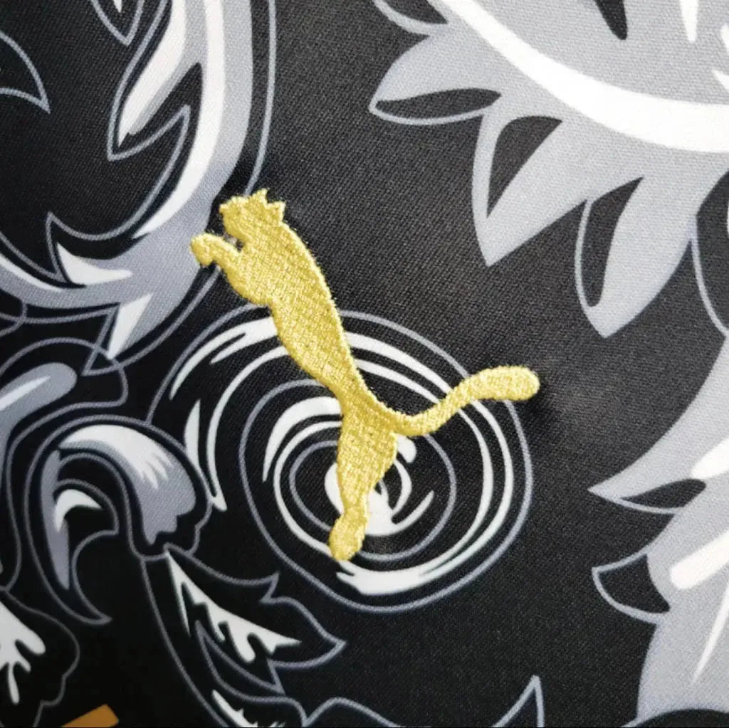 Camisa Itália x Versace 23/24- Torcedor Masculina Preta - Netmantos