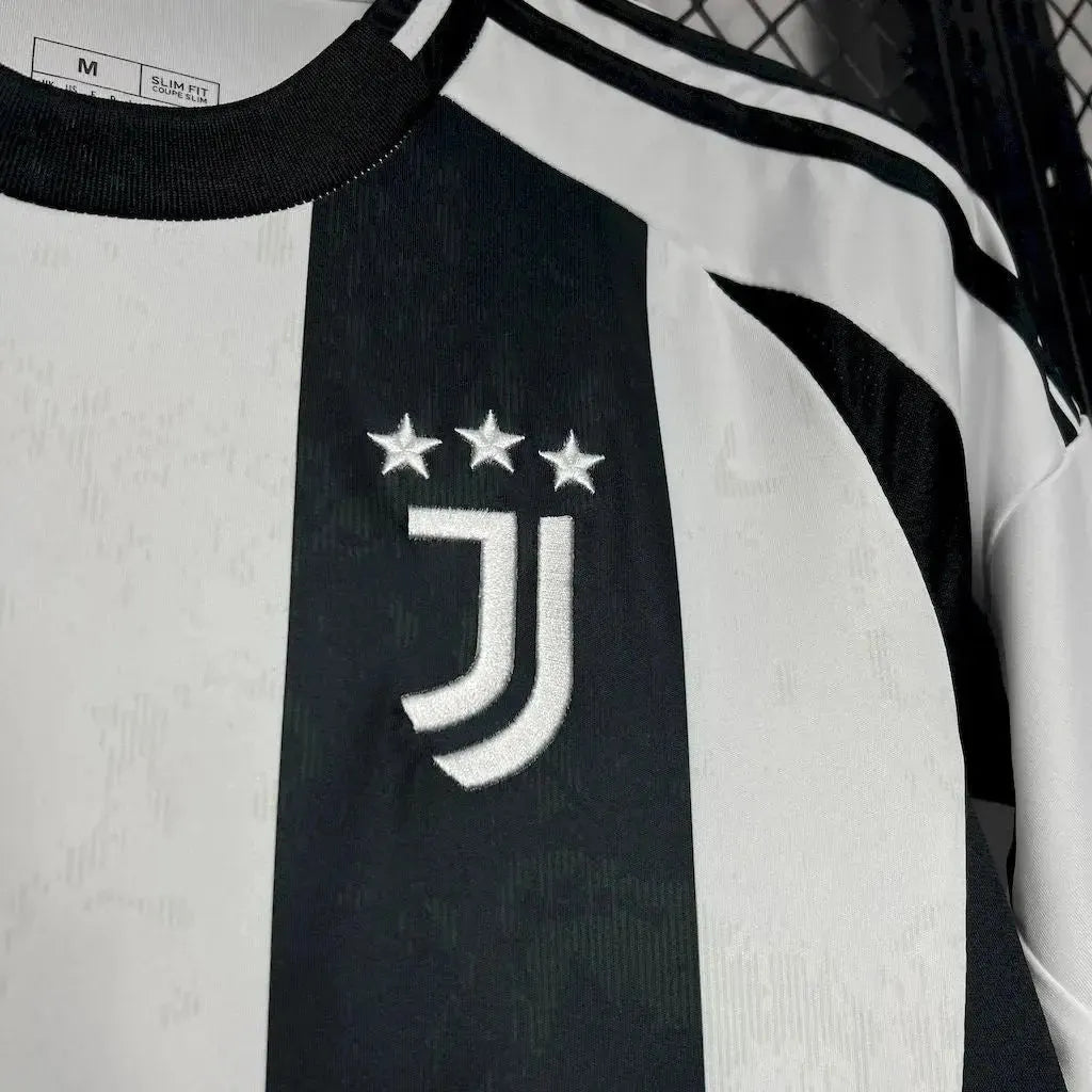 Camisa Juventus Home 24/25 - Torcedor Masculina Preta e Branca - Netmantos