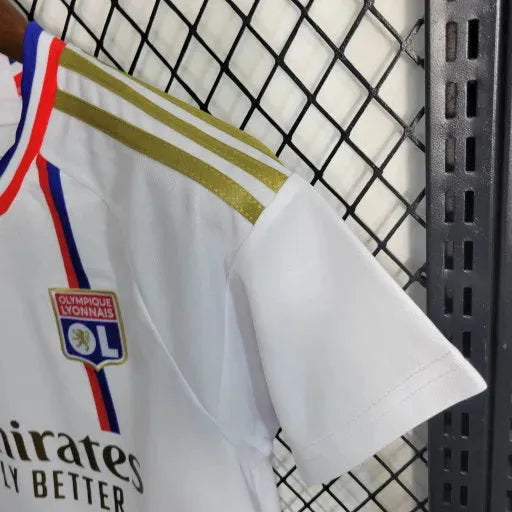Camisa Lyon Home 23/24 - Torcedor Infantil Branca - Netmantos