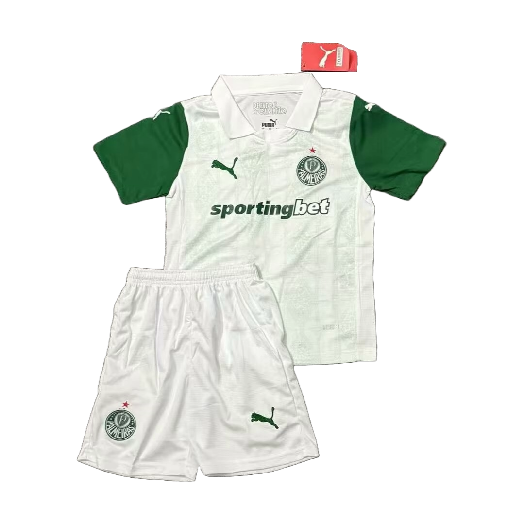 Camisa Palmeiras Away 25/26 - Torcedor Infantil Branca - Netmantos