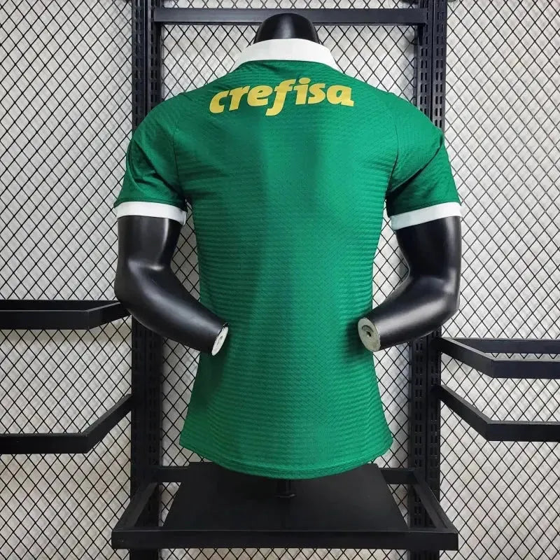 Camisa Palmeiras Home 24/25 - Jogador Masculina Verde + Patch Brasileirão e Avanti + Patrocínios - Netmantos