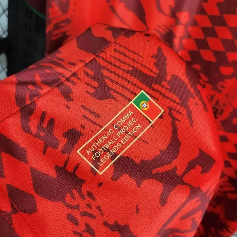 Camisa Portugal “A Seleção” - Torcedor Masculina Vermelha Comma Football - Netmantos