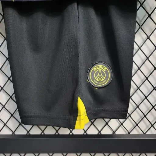 Camisa PSG Away V 23/24 - Torcedor Infantil Preta e Amarela - Netmantos