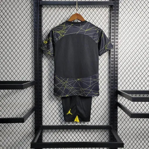 Camisa PSG Away V 23/24 - Torcedor Infantil Preta e Amarela - Netmantos