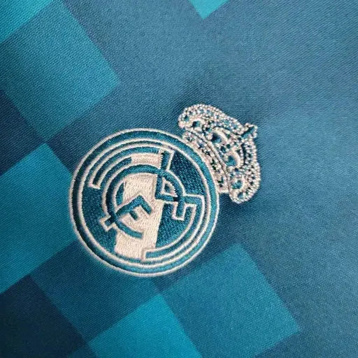 Camisa Real Madrid Retrô Away 17/18 - Torcedor Infantil Azul - Netmantos