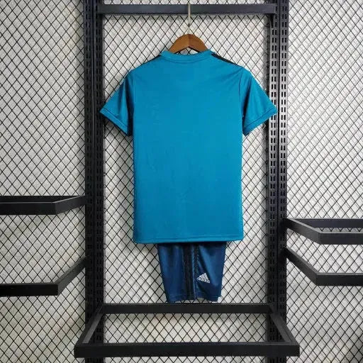 Camisa Real Madrid Retrô Away 17/18 - Torcedor Infantil Azul - Netmantos
