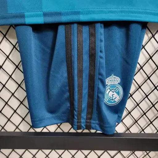 Camisa Real Madrid Retrô Away 17/18 - Torcedor Infantil Azul - Netmantos