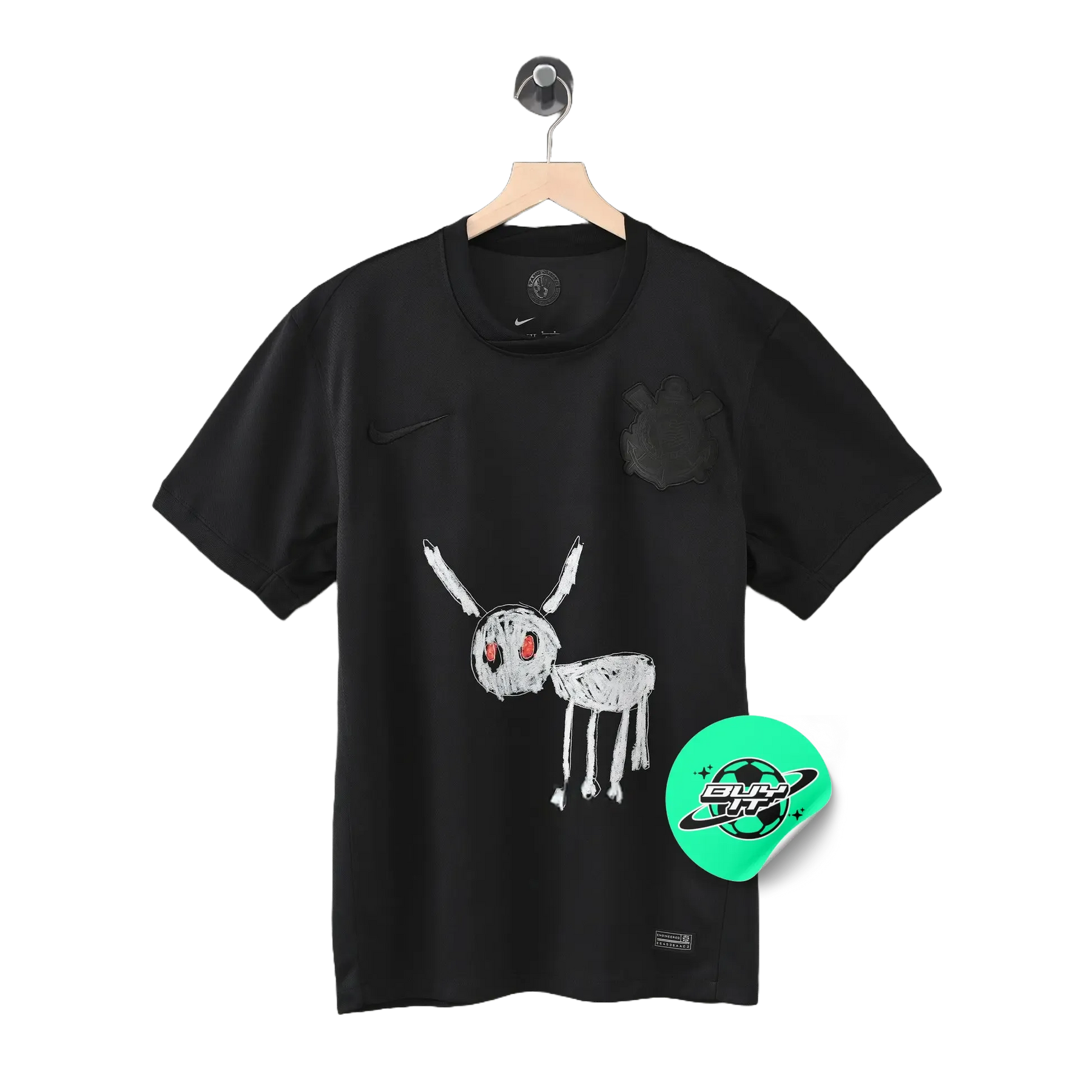 Camisa Timão X Drake 24/25 - Torcedor Masculina Preta - Netmantos