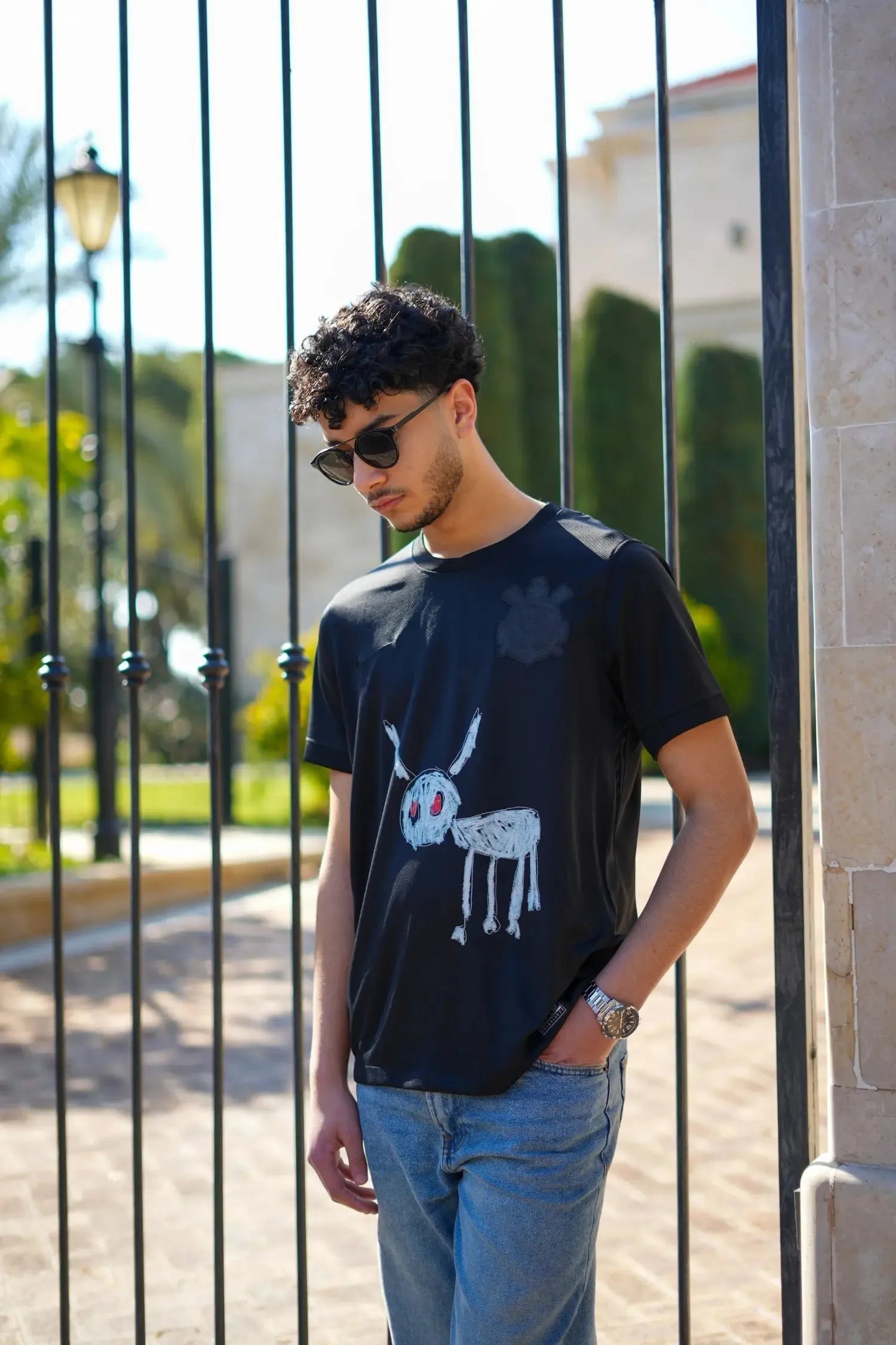 Camisa Timão X Drake 24/25 - Torcedor Masculina Preta - Netmantos