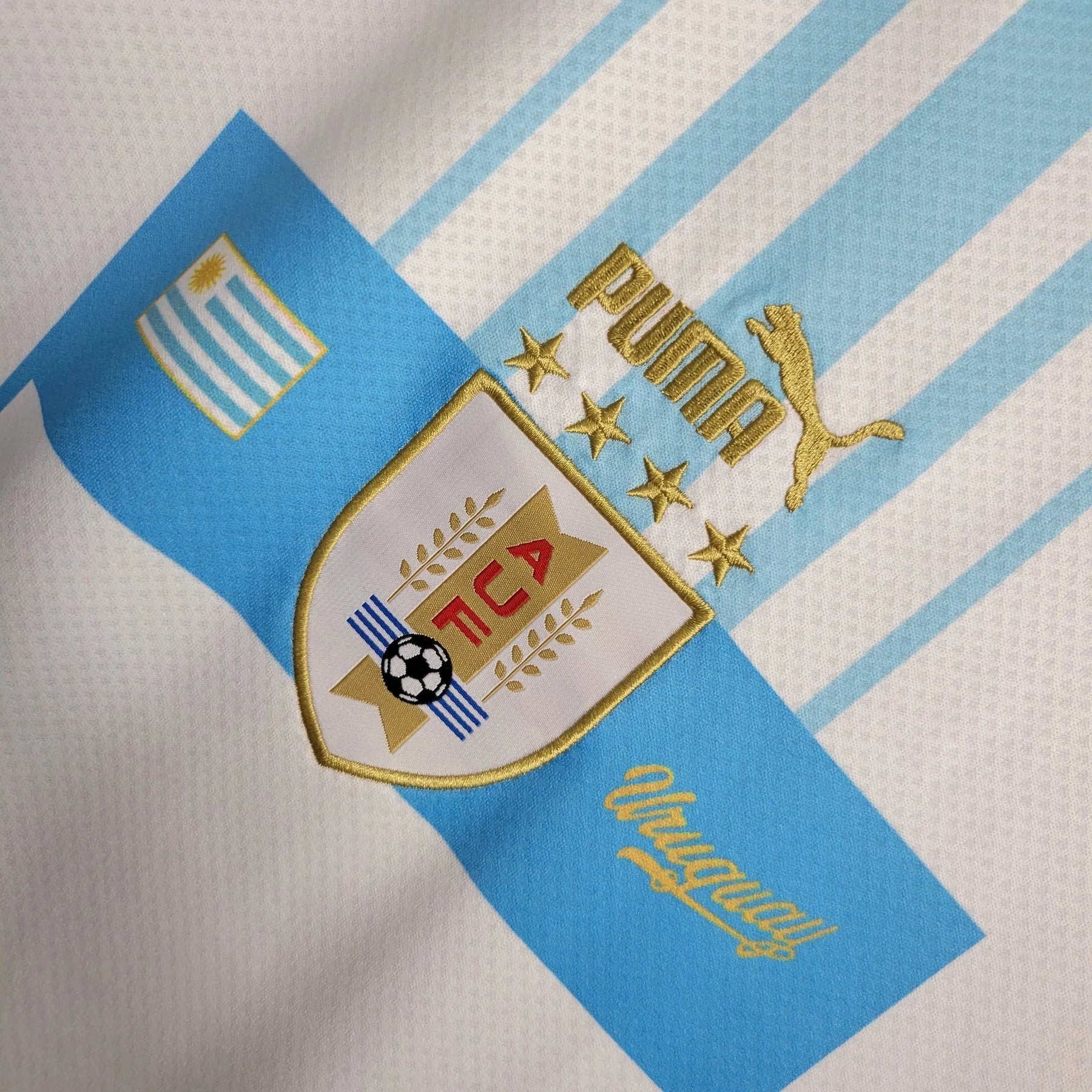 Camisa Uruguai Home 22/23 - Torcedor Masculina Branca - Netmantos