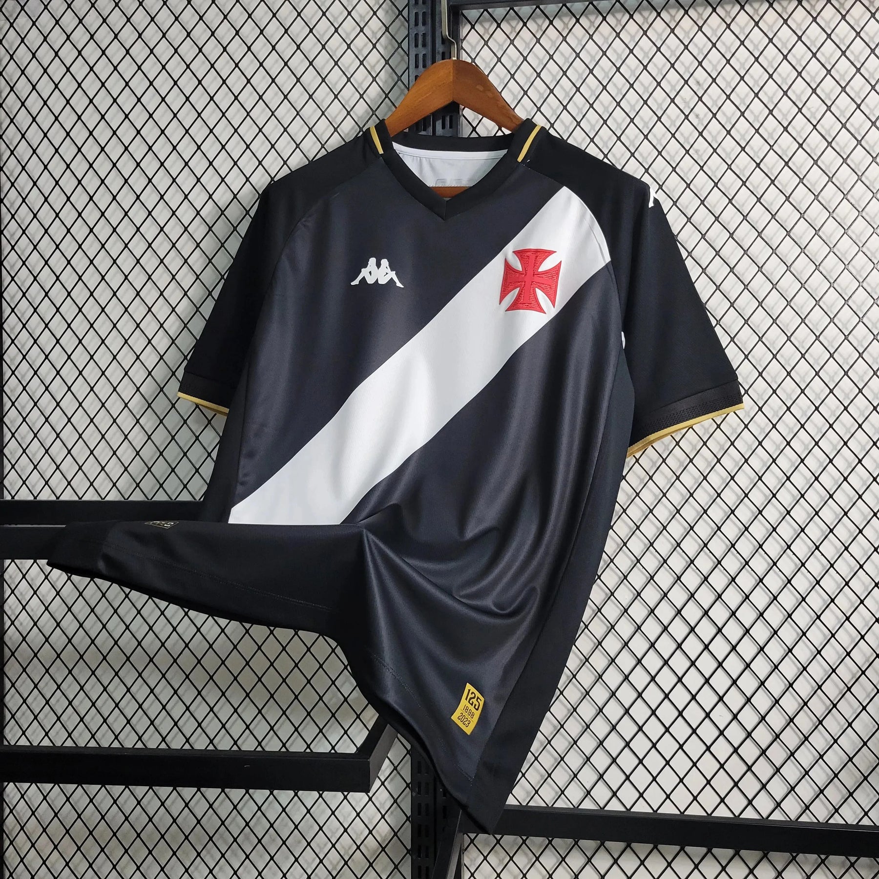 Camisa Vasco Home 23/24 - Torcedor Masculina Preta - Netmantos
