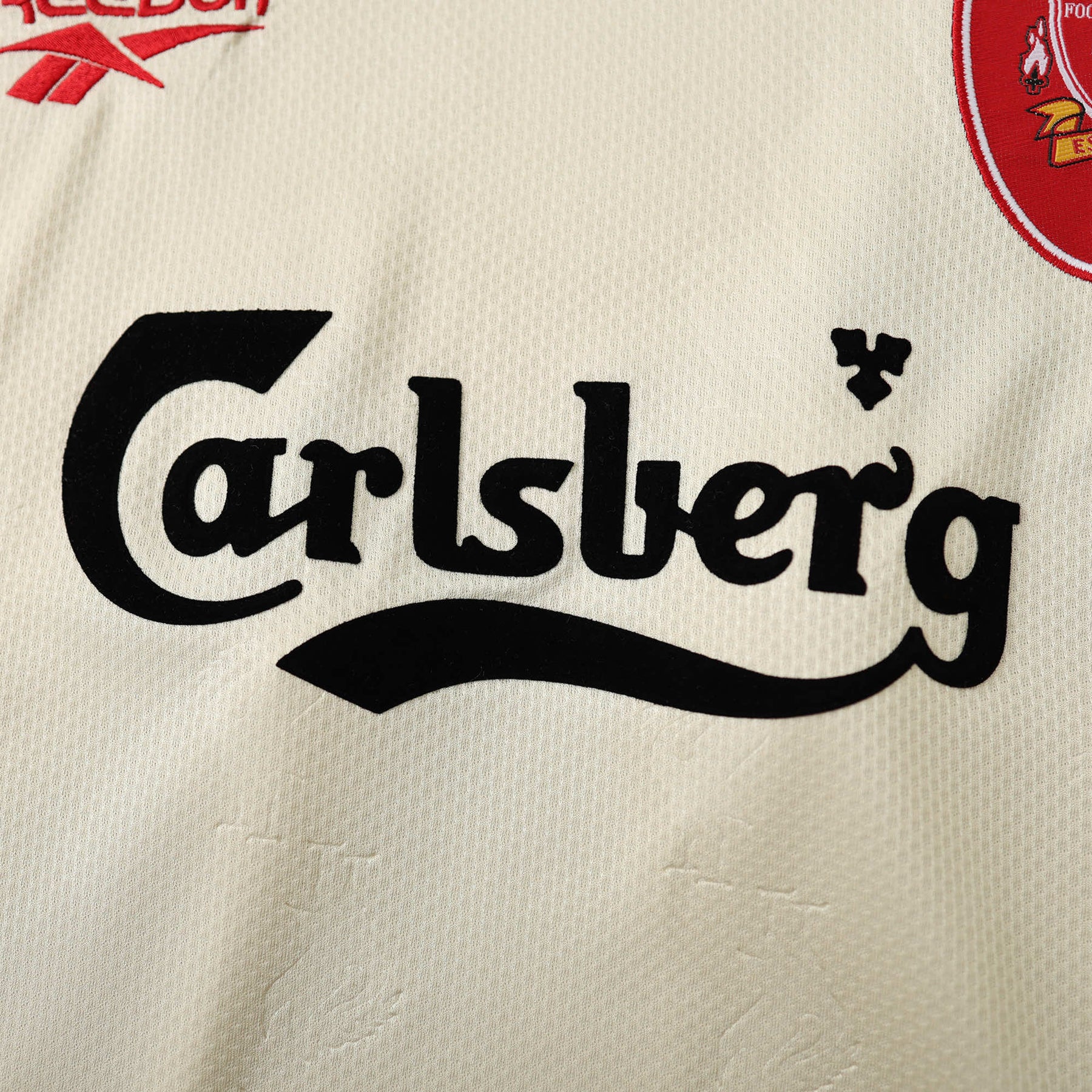 Camisa Liverpool Retrô Away 1996/97 - Torcedor Masculina Bege