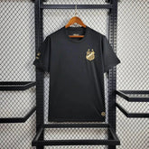 "Camisa Santista Pelé 1000 Gols - Torcedor Masculina Preta - Netmantos"