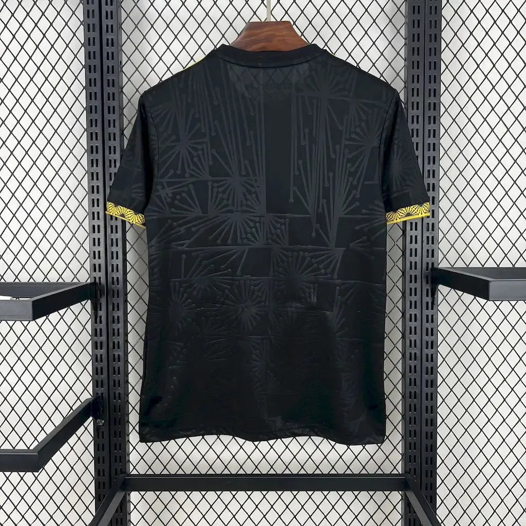 "Camisa México Gold 25/26 - Torcedor Masculina Preta e Dourada - Netmantos"