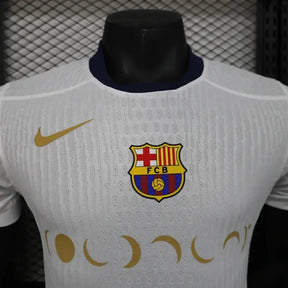 "Camisa Barcelona COLDPLAY 25/26 - Jogador Masculina Branca - Netmantos"