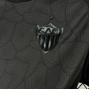 "Camisa Atlético Mineiro All Black 25/26 - Torcedor Masculina Preta Refletiva - Netmantos"